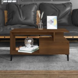 Masuta de cafea, stejar maro, 90x49x45 cm, lemn prelucrat GartenMobel Dekor