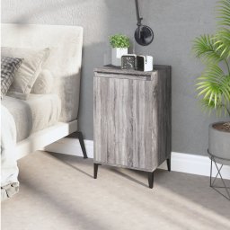 Noptiera, gri sonoma, 40x35x70 cm, lemn prelucrat GartenMobel Dekor