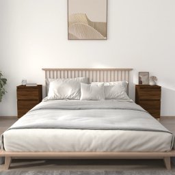 Noptiere, 2 buc., stejar maro, 40x35x70 cm GartenMobel Dekor