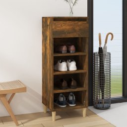 Pantofar, stejar fumuriu, 40x36x105 cm, lemn compozit GartenMobel Dekor