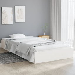 Cadru de pat, alb, 100x200 cm, lemn masiv GartenMobel Dekor