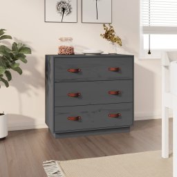 Servanta, gri, 80x40x75 cm, lemn masiv de pin GartenMobel Dekor