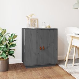 Servanta, gri, 65,5x40x75 cm, lemn masiv de pin GartenMobel Dekor