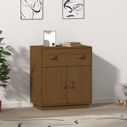 Servanta, maro miere, 65,5x40x75 cm, lemn masiv de pin GartenMobel Dekor