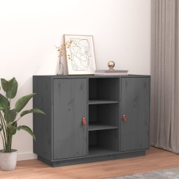 Servanta, gri, 100x40x75 cm, lemn masiv de pin GartenMobel Dekor