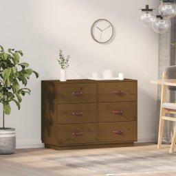 Servanta, maro miere, 100x40x75 cm, lemn masiv de pin GartenMobel Dekor