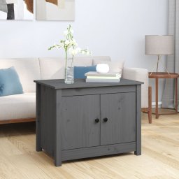 Masuta de cafea, gri, 71x49x55 cm, lemn masiv de pin GartenMobel Dekor