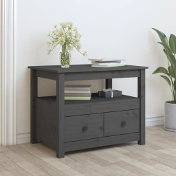 Masuta de cafea, gri, 71x49x55 cm, lemn masiv de pin GartenMobel Dekor