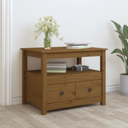 Masuta de cafea, maro miere, 71x49x55 cm, lemn masiv de pin GartenMobel Dekor