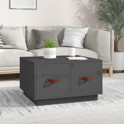 Masuta de cafea, gri, 60x50x35 cm, lemn masiv de pin GartenMobel Dekor