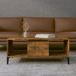 Masuta de cafea, stejar fumuriu, 90x50x36,5 cm, lemn prelucrat GartenMobel Dekor