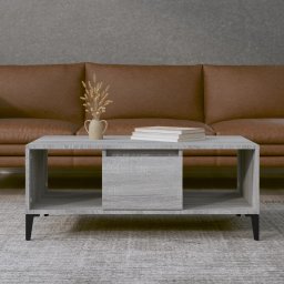 Masuta de cafea, gri sonoma, 90x50x36,5 cm, lemn prelucrat GartenMobel Dekor