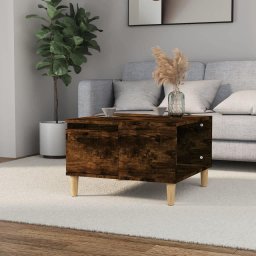 Masuta de cafea, stejar afumat, 55x55x36,5 cm, lemn prelucrat GartenMobel Dekor