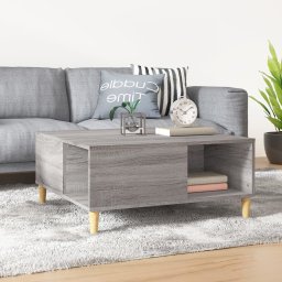 Masuta de cafea, gri sonoma, 80x80x36,5 cm, lemn prelucrat GartenMobel Dekor