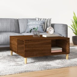 Masuta de cafea, stejar maro, 80x80x36,5 cm, lemn prelucrat GartenMobel Dekor