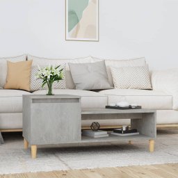 Masuta de cafea, gri beton, 100x50x45 cm, lemn prelucrat GartenMobel Dekor