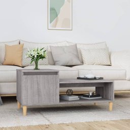 Masuta de cafea, gri sonoma, 100x50x45 cm, lemn prelucrat GartenMobel Dekor