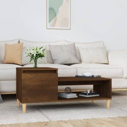 Masuta de cafea, stejar maro, 100x50x45 cm, lemn prelucrat GartenMobel Dekor