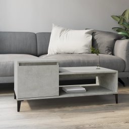 Masuta de cafea, gri beton, 100x50x45 cm, lemn prelucrat GartenMobel Dekor