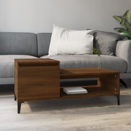 Masuta de cafea, stejar maro, 100x50x45 cm, lemn prelucrat GartenMobel Dekor