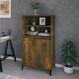 Dulap înalt, stejar fumuriu, 60x36x110 cm, lemn prelucrat GartenMobel Dekor