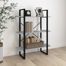Biblioteca, gri sonoma, 80x30x105 cm, lemn prelucrat GartenMobel Dekor
