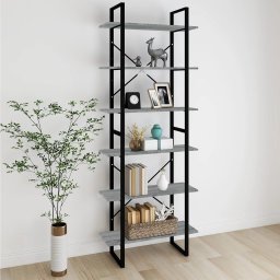 Dulap înalt, gri sonoma, 80x30x210 cm, lemn compozit GartenMobel Dekor