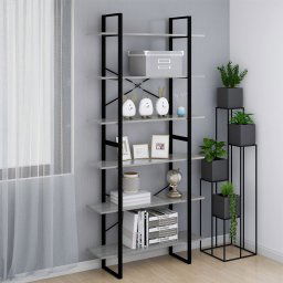 Dulap înalt, gri sonoma, 100x30x210 cm, lemn prelucrat GartenMobel Dekor