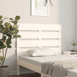 Tablie de pat, alb, 75x3x80 cm, lemn masiv de pin GartenMobel Dekor