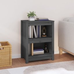 Biblioteca, gri, 50x35x68 cm, lemn masiv de pin GartenMobel Dekor