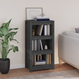 Biblioteca, gri, 50x35x97 cm, lemn masiv de pin GartenMobel Dekor