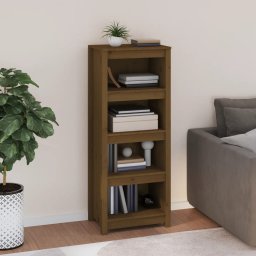 Biblioteca, maro miere, 50x35x125,5 cm, lemn masiv de pin GartenMobel Dekor