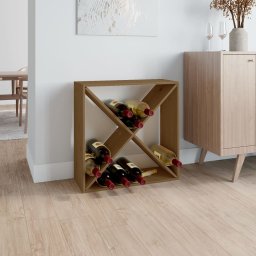 Dulap de vinuri, maro miere, 62x25x62 cm, lemn masiv de pin GartenMobel Dekor