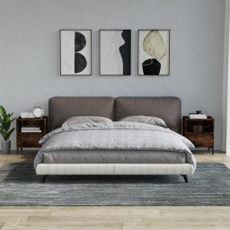 Noptiere, 2 buc., stejar fumuriu, 40x35x50 cm GartenMobel Dekor