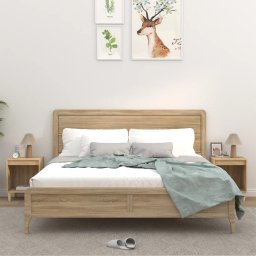 Noptiere, 2 buc., stejar sonoma, 40x35x50 cm GartenMobel Dekor