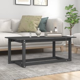 Masuta de cafea, gri, 110x55x45 cm, lemn masiv de pin GartenMobel Dekor