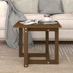 Masuta de cafea, maro miere, 50x50x45 cm, lemn masiv de pin GartenMobel Dekor