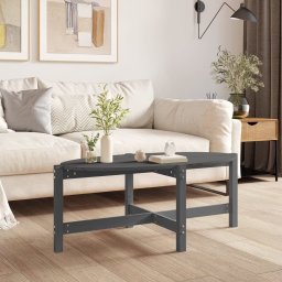 Masuta de cafea, gri, 118x63x45 cm, lemn masiv de pin GartenMobel Dekor