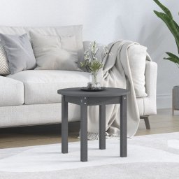 Masuta de cafea, gri, Ø 45x40 cm, lemn masiv de pin GartenMobel Dekor