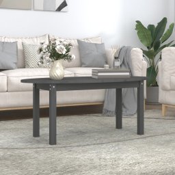Masuta de cafea, gri, 110x55x45 cm, lemn masiv de pin GartenMobel Dekor