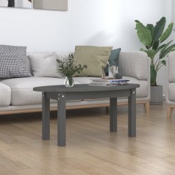 Masuta de cafea, gri, 80x40x35 cm, lemn masiv de pin GartenMobel Dekor