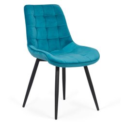 Scaun living din catifea BUC 206 turcoaz