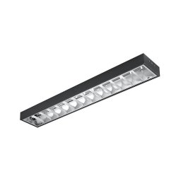 Corp de iluminat fluorescent 2xG13/18W/230V negru 120 cm