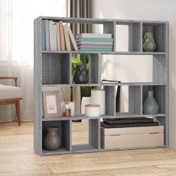 Biblioteca/Separator de camera, gri sonoma, 105x24x102 cm GartenMobel Dekor