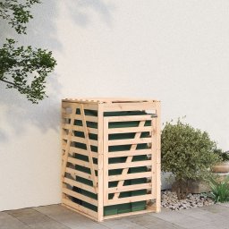 Depozitare cos de gunoi, 84x90x128,5 cm, lemn masiv de pin GartenMobel Dekor
