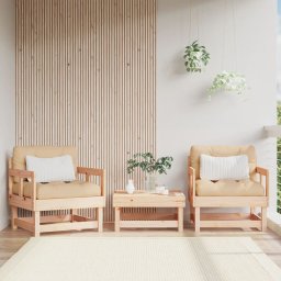 Scaune de gradina, 2 buc., lemn masiv pin GartenMobel Dekor