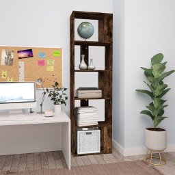 Biblioteca, stejar fumuriu, 45x24x160 cm, lemn compozit GartenMobel Dekor