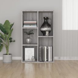 Biblioteca/Servanta, gri sonoma, 50x25x80 cm, lemn prelucrat GartenMobel Dekor