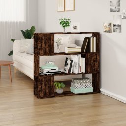 Biblioteca/Separator de camera, stejar afumat, 100x24x194 cm GartenMobel Dekor