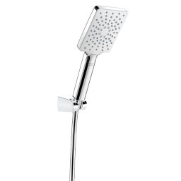 Set de dus cu para si furtun, 3 functii, crom